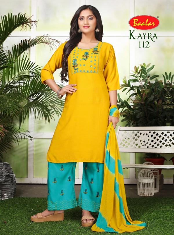 Baalar Kayra Vol-1Rayon Designer Exclusive Ready Made Suit